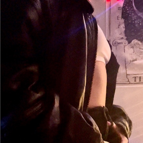 Olimo Oversized Leather Jacket. Unisex. - Picture 8 of 8